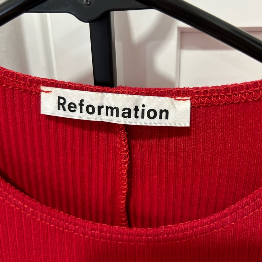 Reformation Red Mini Dress - Picture 6 of 6